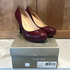 Marc Fischer Sydney burgundy heels, size 6.5